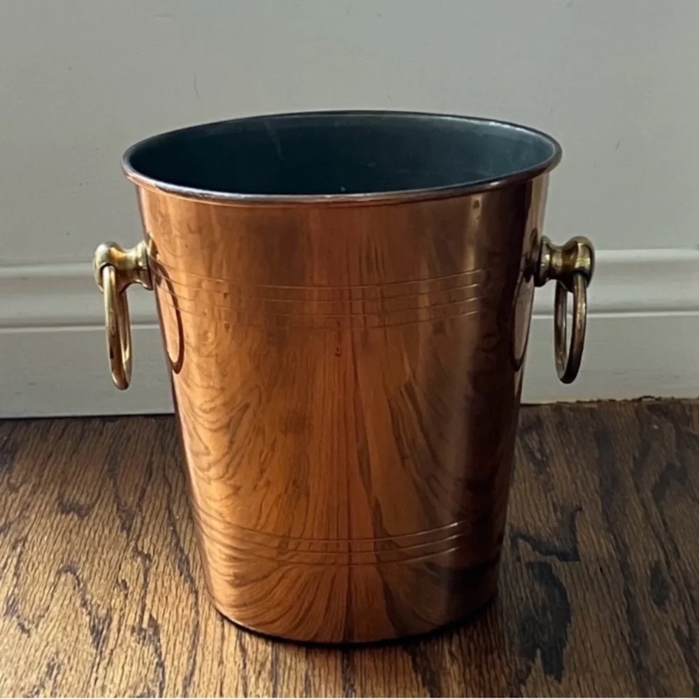 Vintage Copper Champagne Wine Ice Bucket
